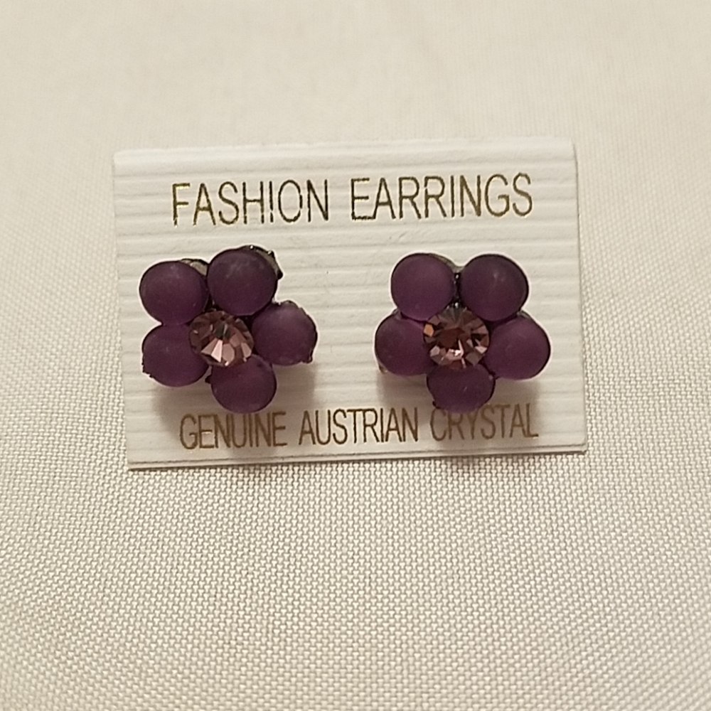 Genuine Austrian Crystal earrings.